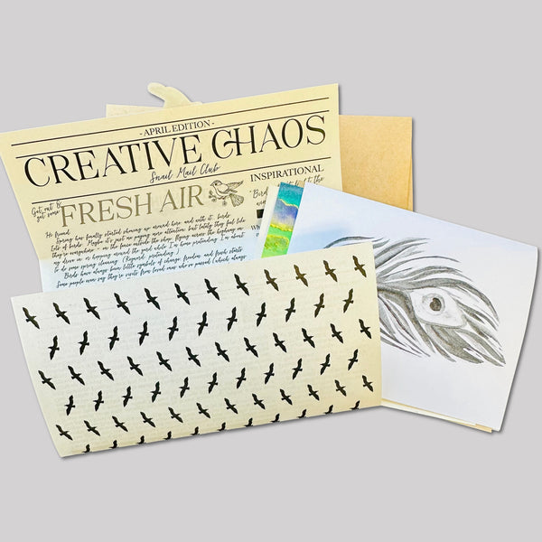 letter stationery feather bird inspired