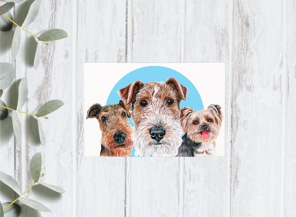 Dog Portrait Collection - Doggos - 4x6 Postcards
