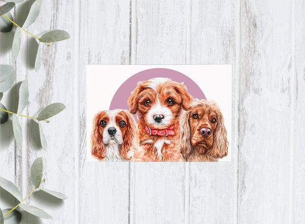 Dog Portrait Collection - Doggos - 4x6 Postcards