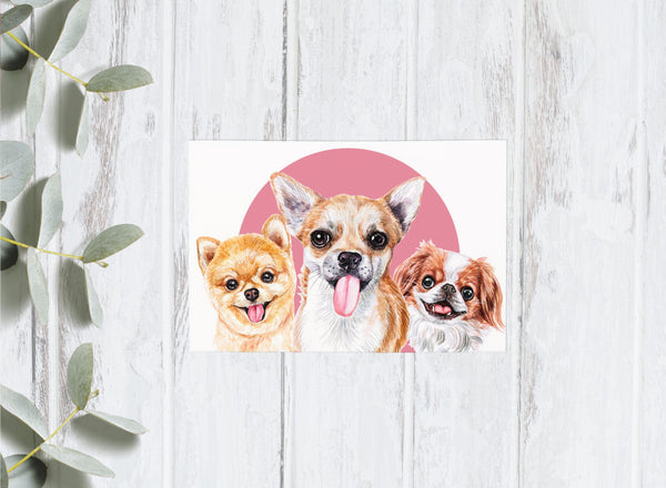 Dog Portrait Collection - Doggos - 4x6 Postcards