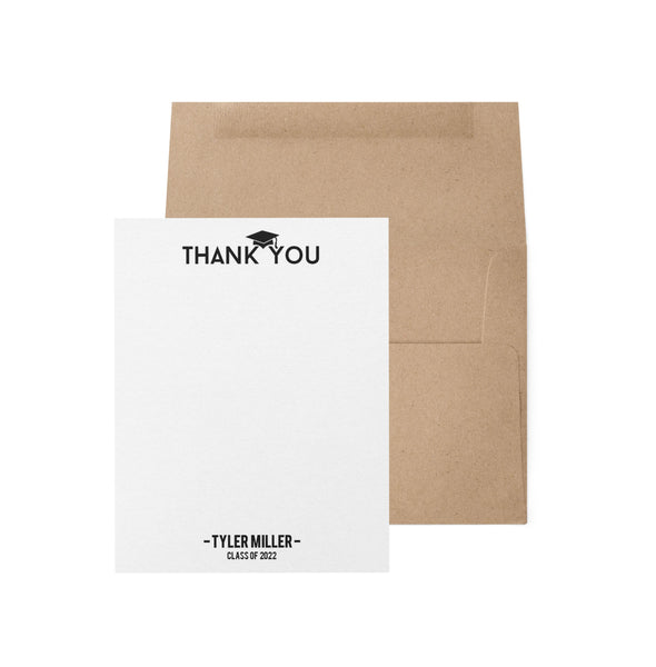 Graduation Thank You Notes - Custom Flat Notecards