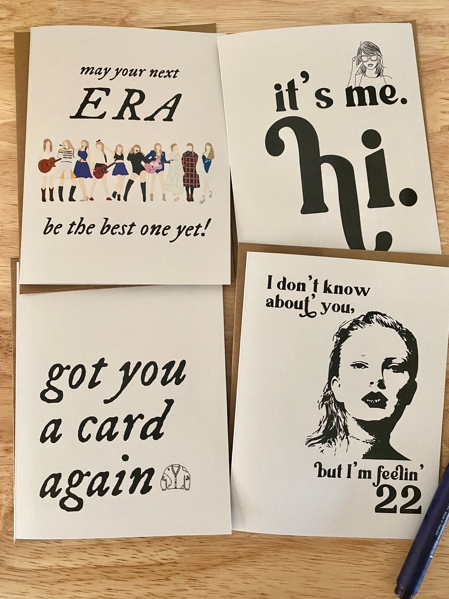 Personalized Swiftie Stationery Set - Taylor Swift inspired - Notecards - Greeting Cards - Journal - Bookmarks - Stickers - Extras