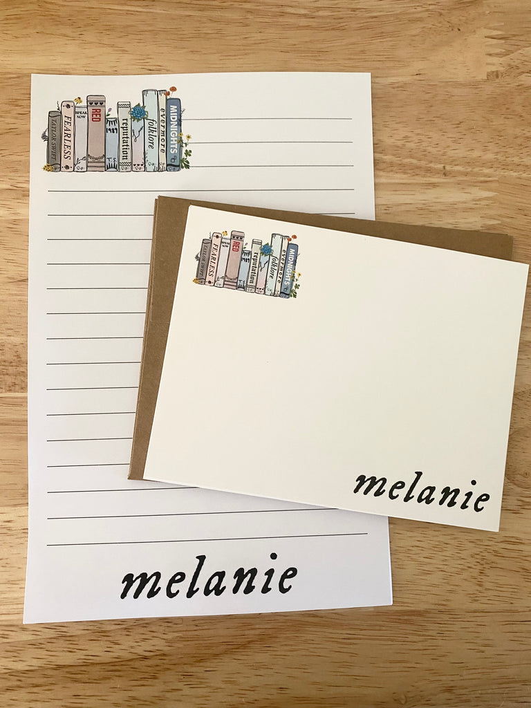 Personalized Swiftie Stationery Set - Taylor Swift inspired