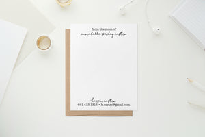 Mom of with child names - Custom Flat Notecards