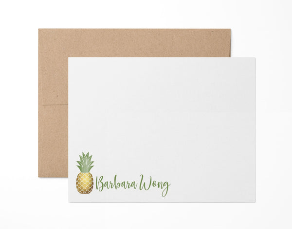 Pineapple Notes - Custom Flat Notecards