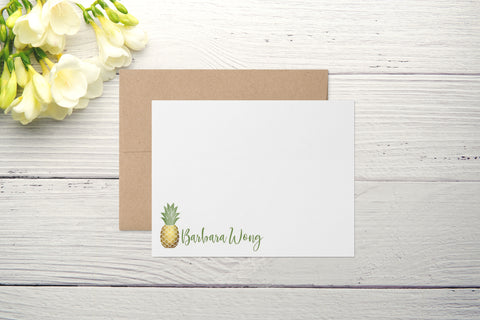 Pineapple Notes - Custom Flat Notecards