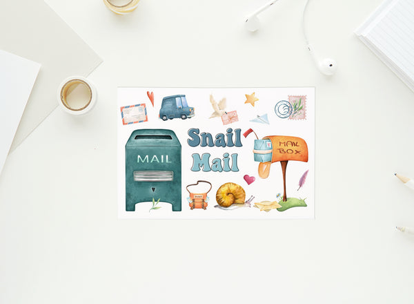 Snail Mail Collection - Wordsearch & Crossword - Penpals - 4x6 Postcards