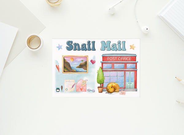 Snail Mail Collection - Wordsearch & Crossword - Penpals - 4x6 Postcards