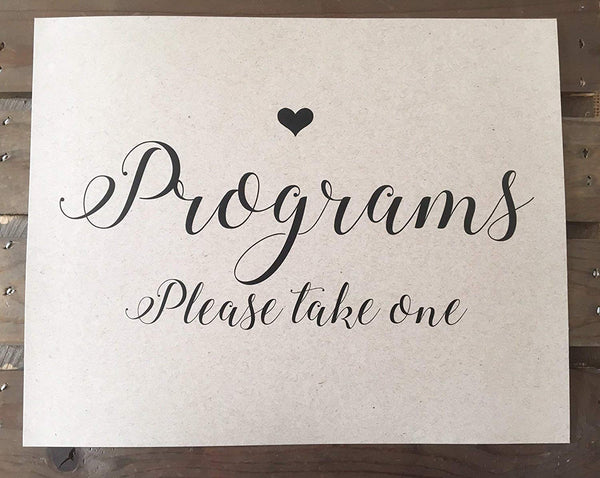 Wedding Signage - Custom - Ceremony Reception - 8x10 UNFRAMED Print - Recycled - Eco Friendly
