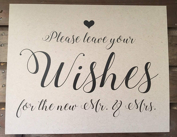 Wedding Signage - Custom - Ceremony Reception - 8x10 UNFRAMED Print - Recycled - Eco Friendly