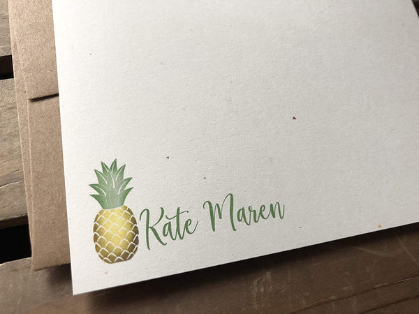 Pineapple Notes - Custom Flat Notecards