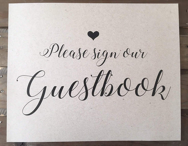 Wedding Signage - Custom - Ceremony Reception - 8x10 UNFRAMED Print - Recycled - Eco Friendly