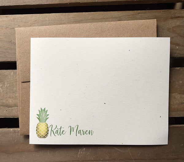 Pineapple Notes - Custom Flat Notecards
