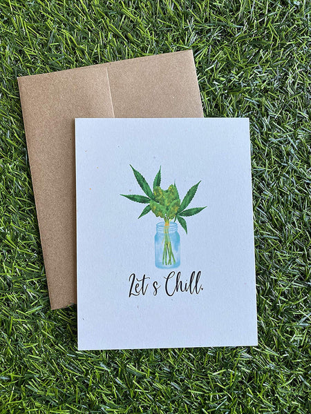 Assorted Weed Flat Notecards - Greeting Cards - 10 pack