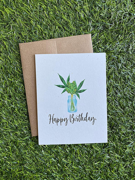 Assorted Weed Flat Notecards - Greeting Cards - 10 pack