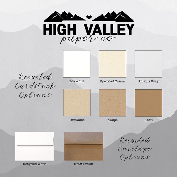 Modern Gold Shades - Custom Flat Notecards