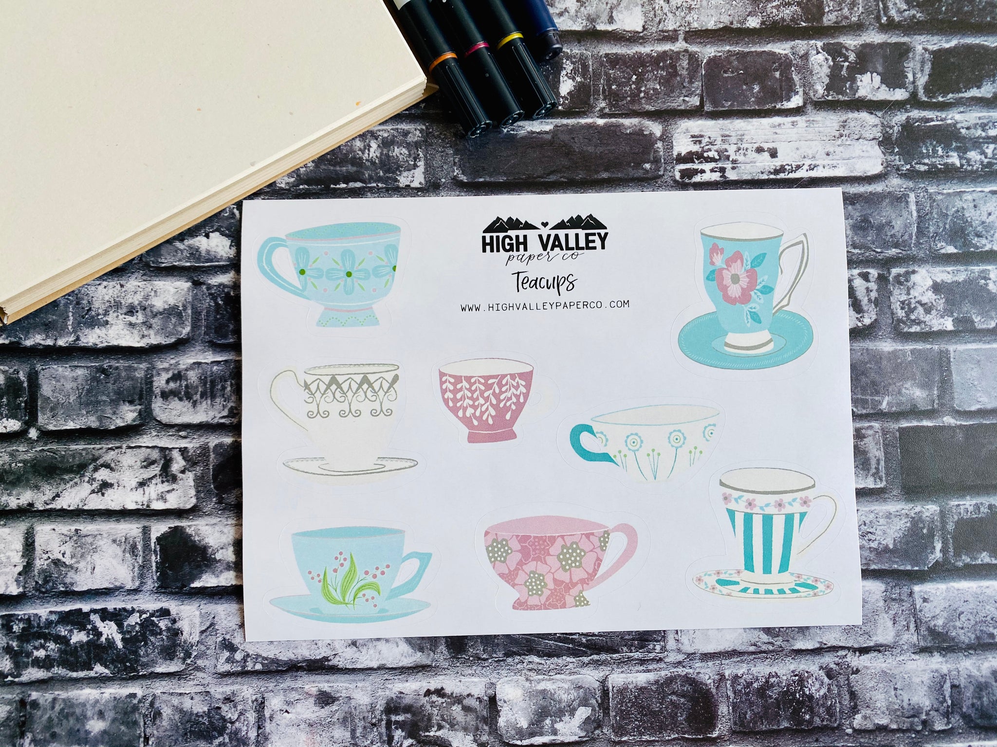 Teacups Stickers