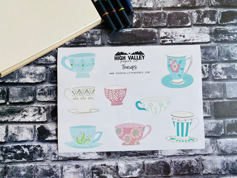 Teacups Stickers