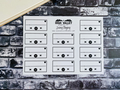 Song Playing Stickers