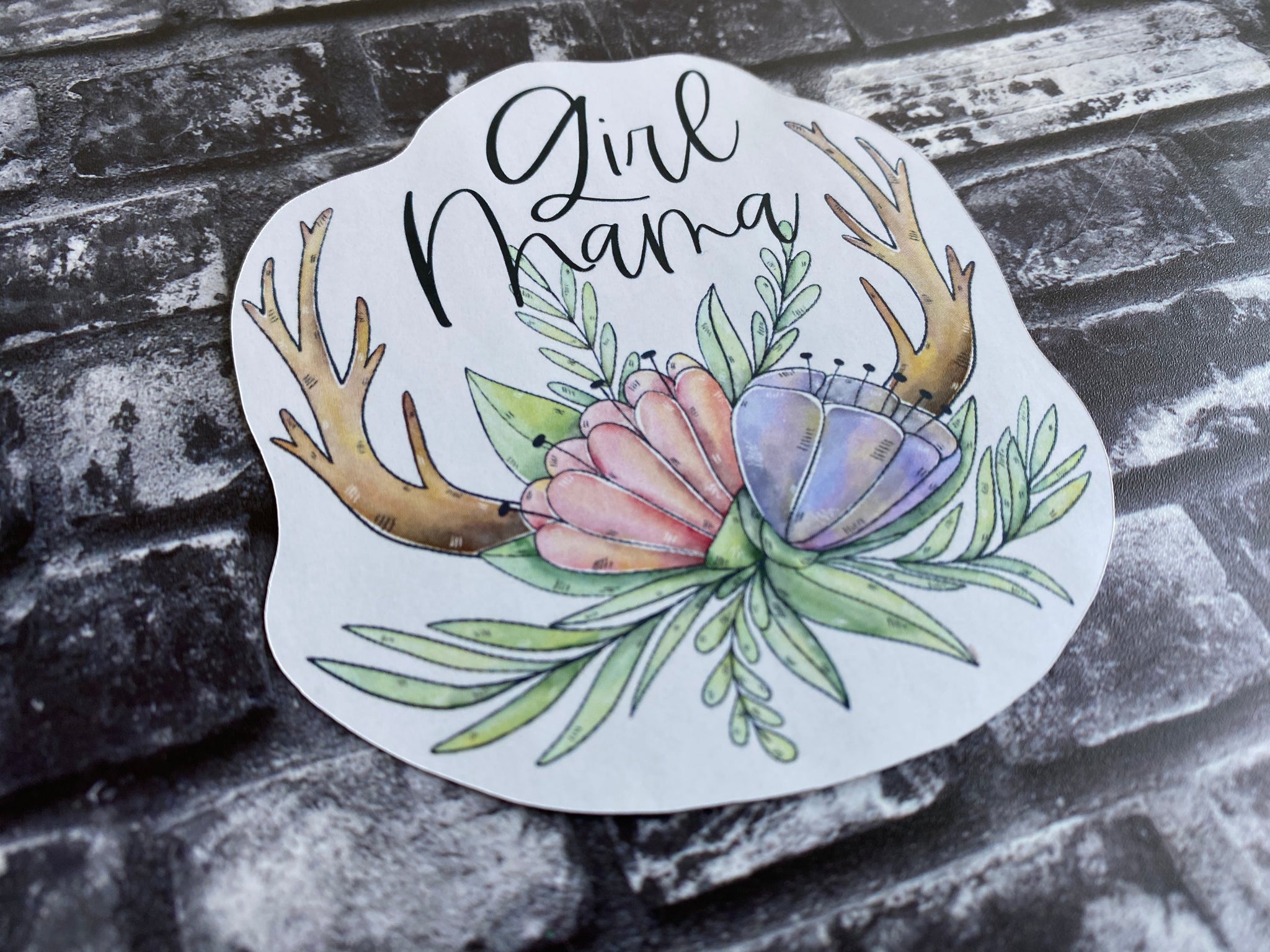 Girl Mom Sticker