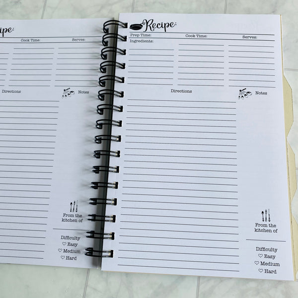 Shit I Can Cook - Personalized Hardcover Recipe Journal