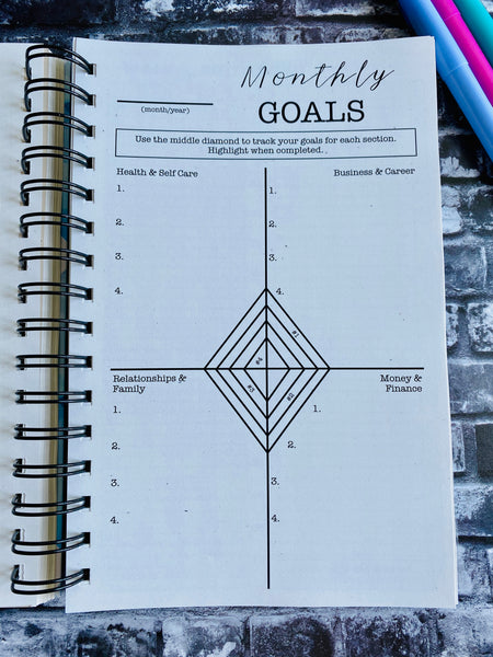 Live the life you love - Goals Planner Journal