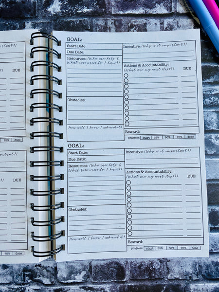 Live the life you love - Goals Planner Journal
