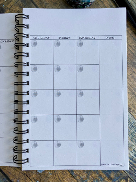 Makers Gonna Make - Custom Journal with monthly planner & Idea Sketches