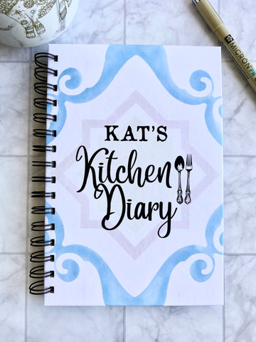 Custom Kitchen Diary - Hardcover Recipe Journal