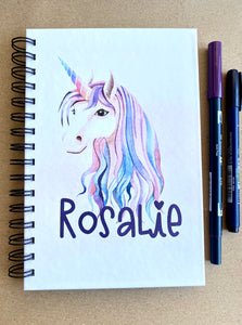 Unicorn - Personalized Homeschool Undated Weekly Planner for Kids