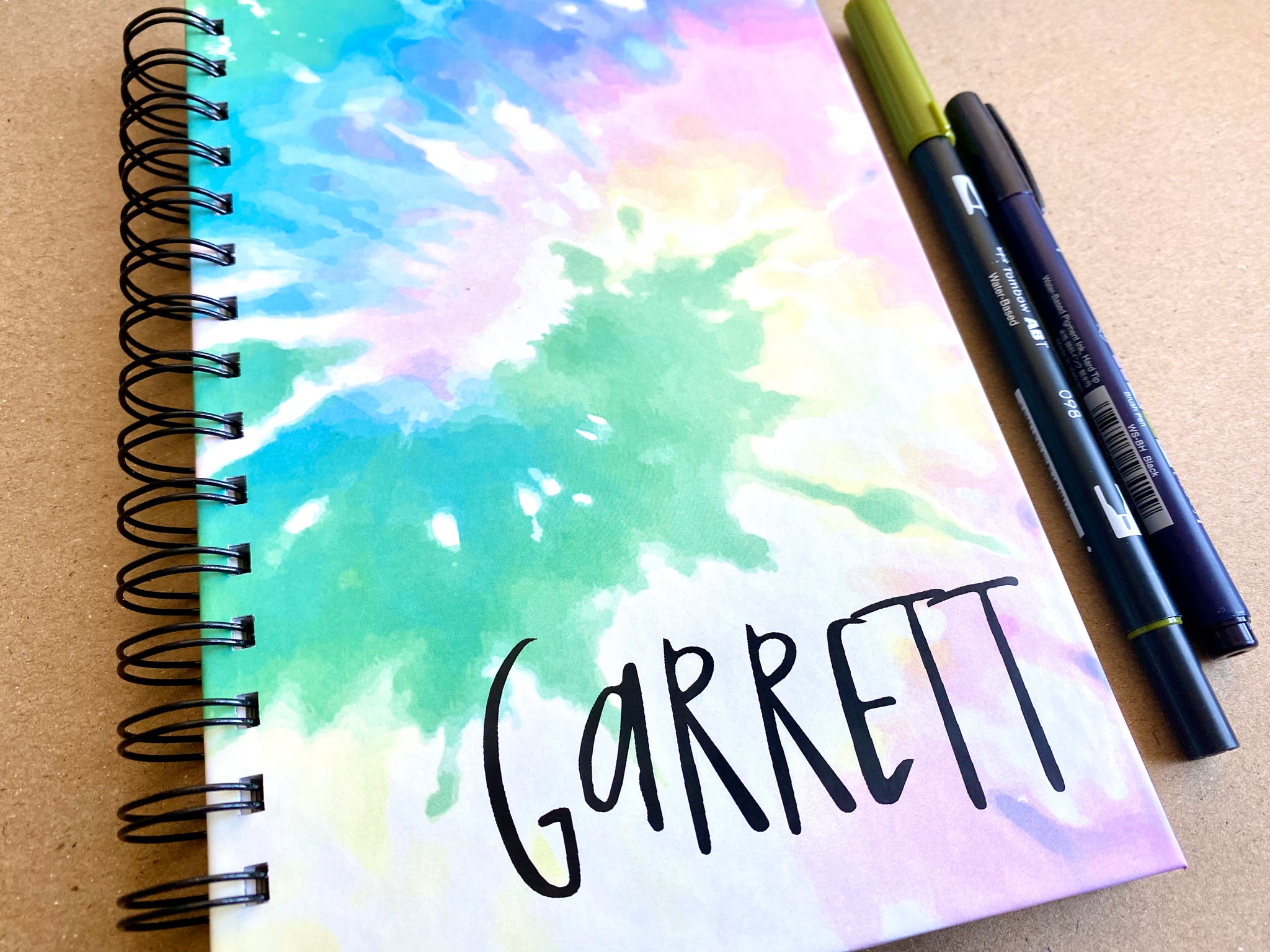 Tie Dye - Personalized Homeschool Undated Weekly Planner for Kids