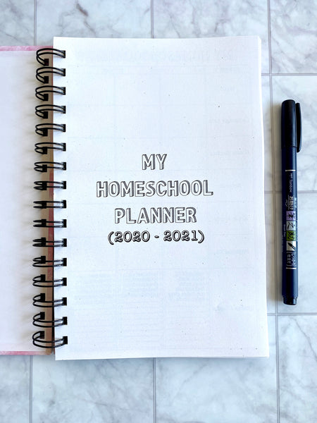 You Got This - Personalized Homeschool Undated Weekly Planner for Kids