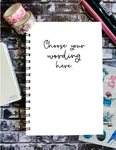 Script 2 Font - CUSTOMIZE YOUR OWN COVER - Custom Journal or Scrapbook