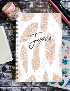 Feathers - Custom Journal or Scrapbook